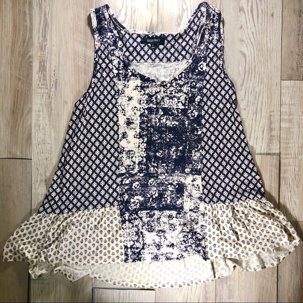 Ellen Tracy Multidesign Tank Top